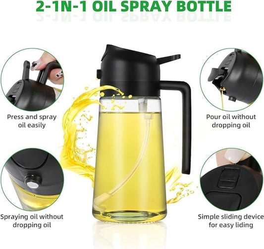 Furblu 2-in-1 Oil Sprayer & Dispenser