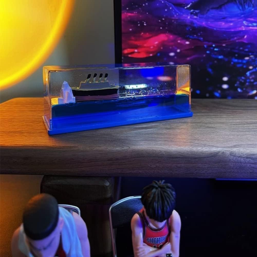 FurBlu Car Decorative Ship Liquid Motion (Titanic)