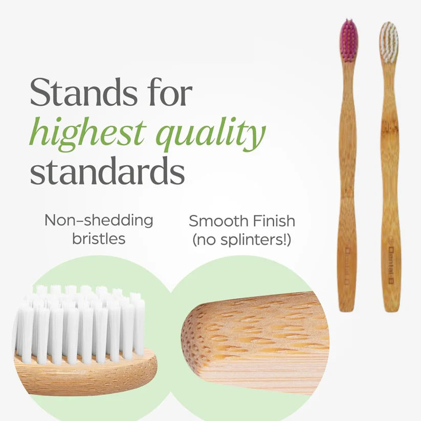 FurBlu Natural Bamboo Toothbrush (3 pcs)